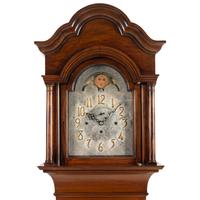 An American Mahogany Tube-Striking Longcase Clock