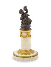 A French Bronze Figure of a Boy and Goat