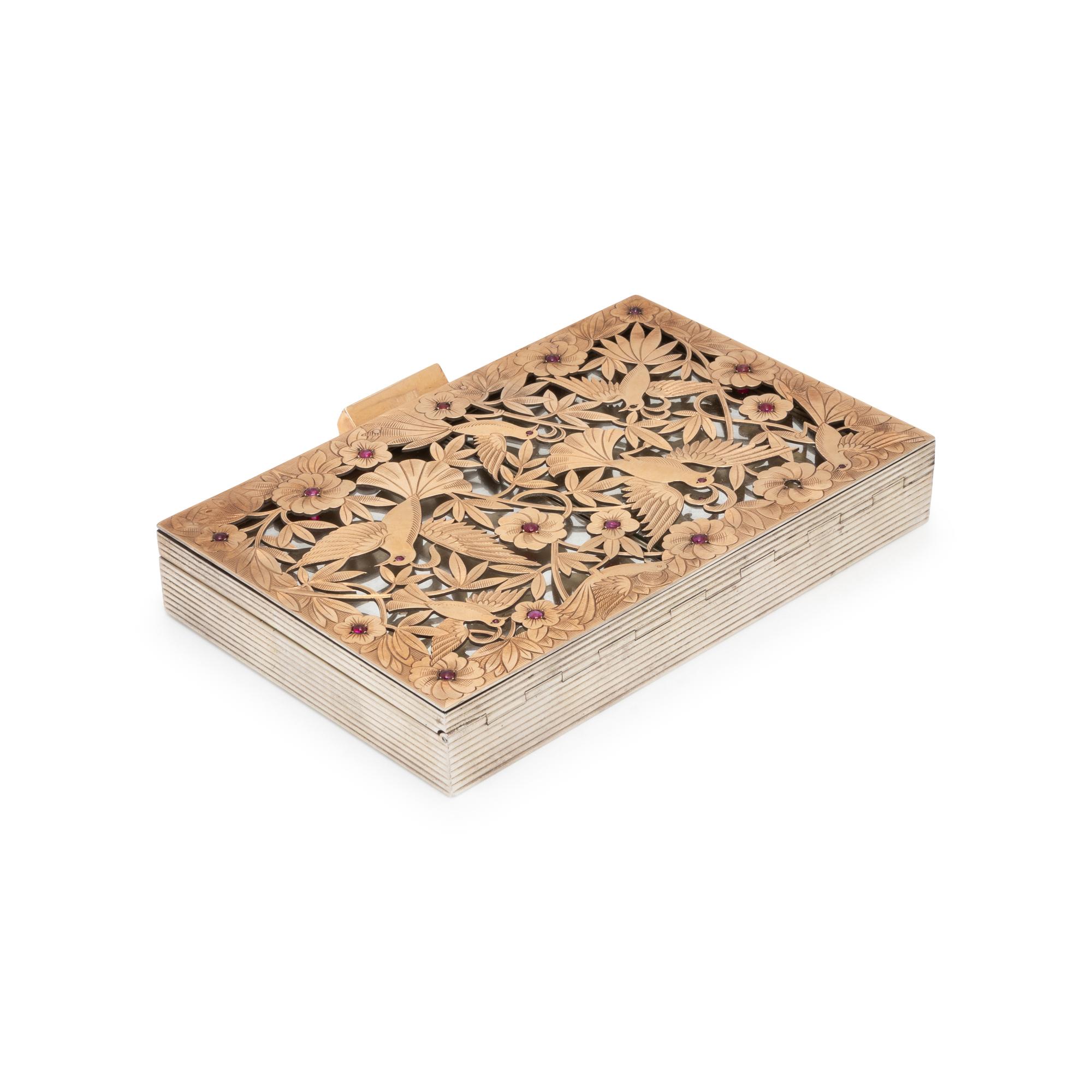 BOUCHERON, SILVER, GOLD, AND RUBY MINAUDIÈRE