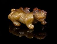 A Jade Toggle Length 1 7/8 inches.