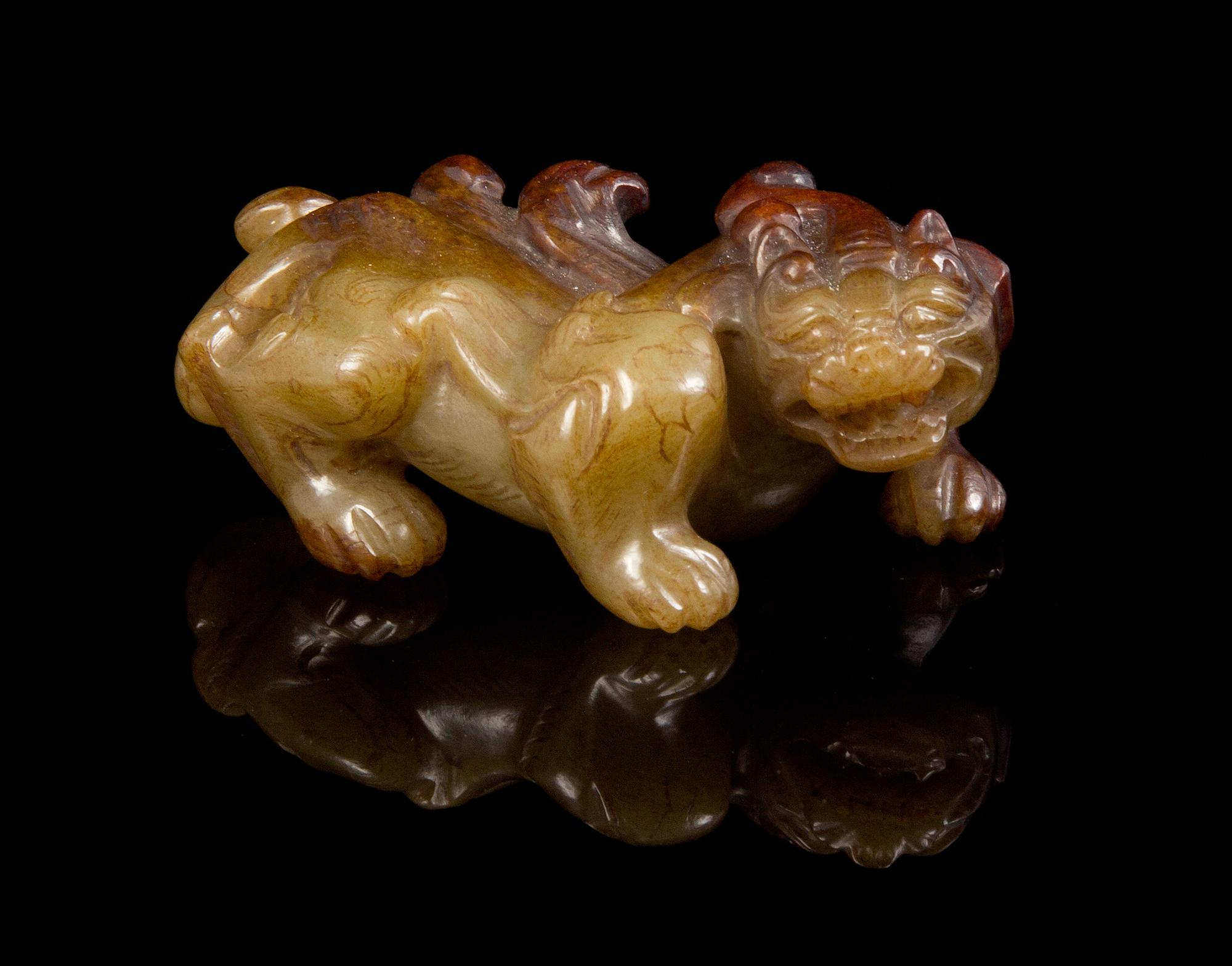 A Jade Toggle Length 1 7/8 inches.