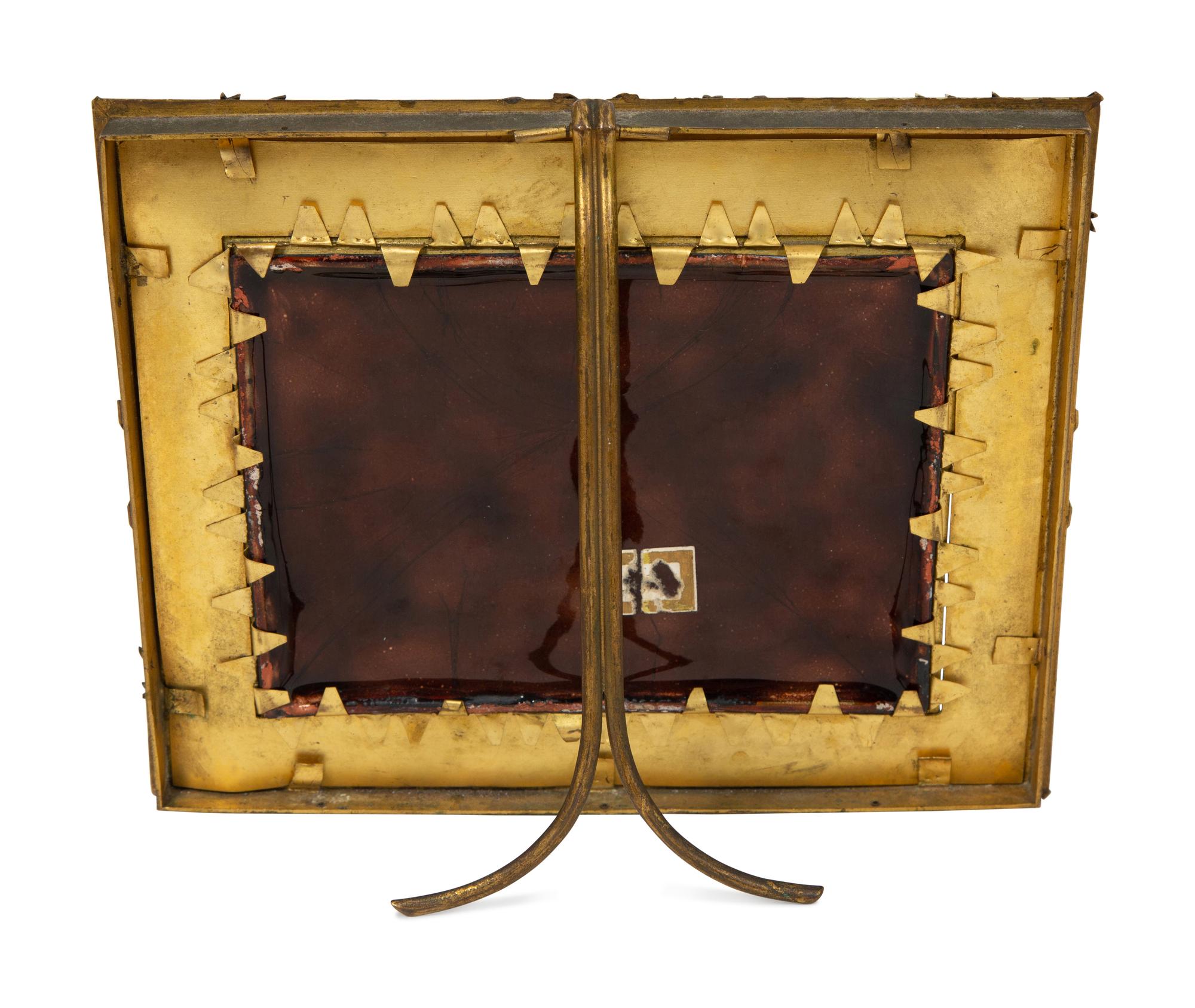A Limoges Enamel on Copper Plaque
