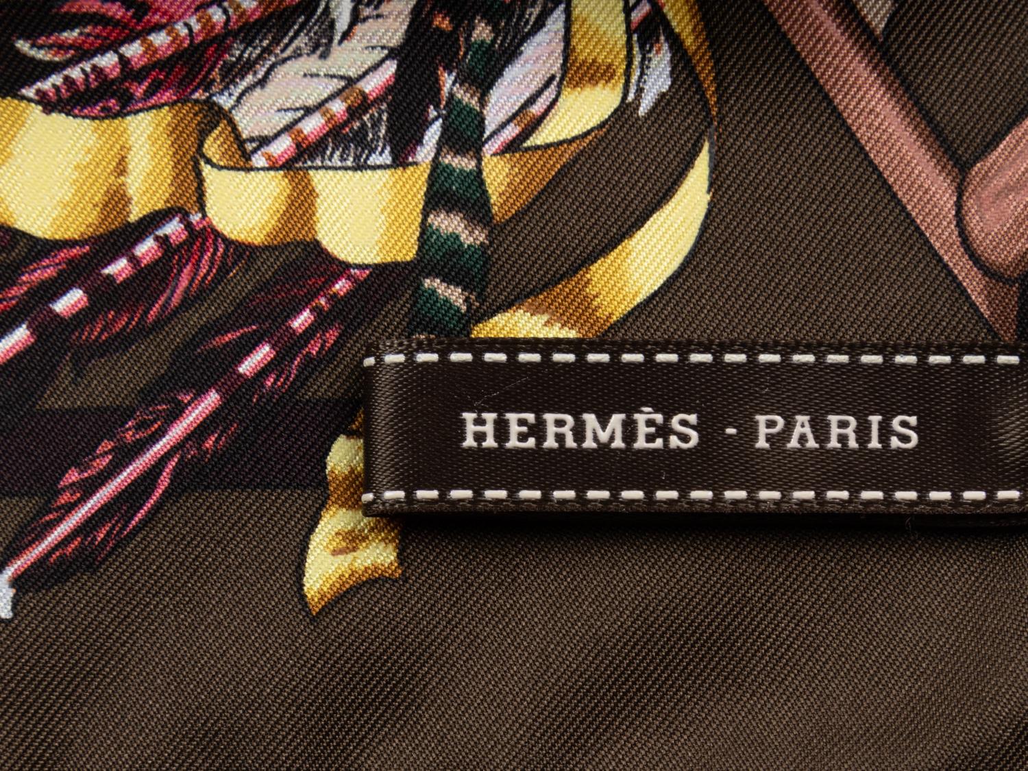 Two Hermès Scarves: One with Four Panels, One Cashmere