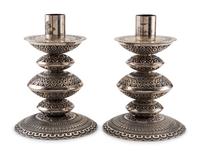 Pair of Sterling Silver Candlesticks