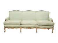 A Louis XV Style Painted Sofa with Scalamandré Upholstery