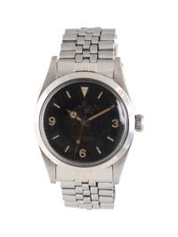 ROLEX, REF. 1016 STAINLESS STEEL 'EXPLORER' WRISTWATCH, CIRCA 1955