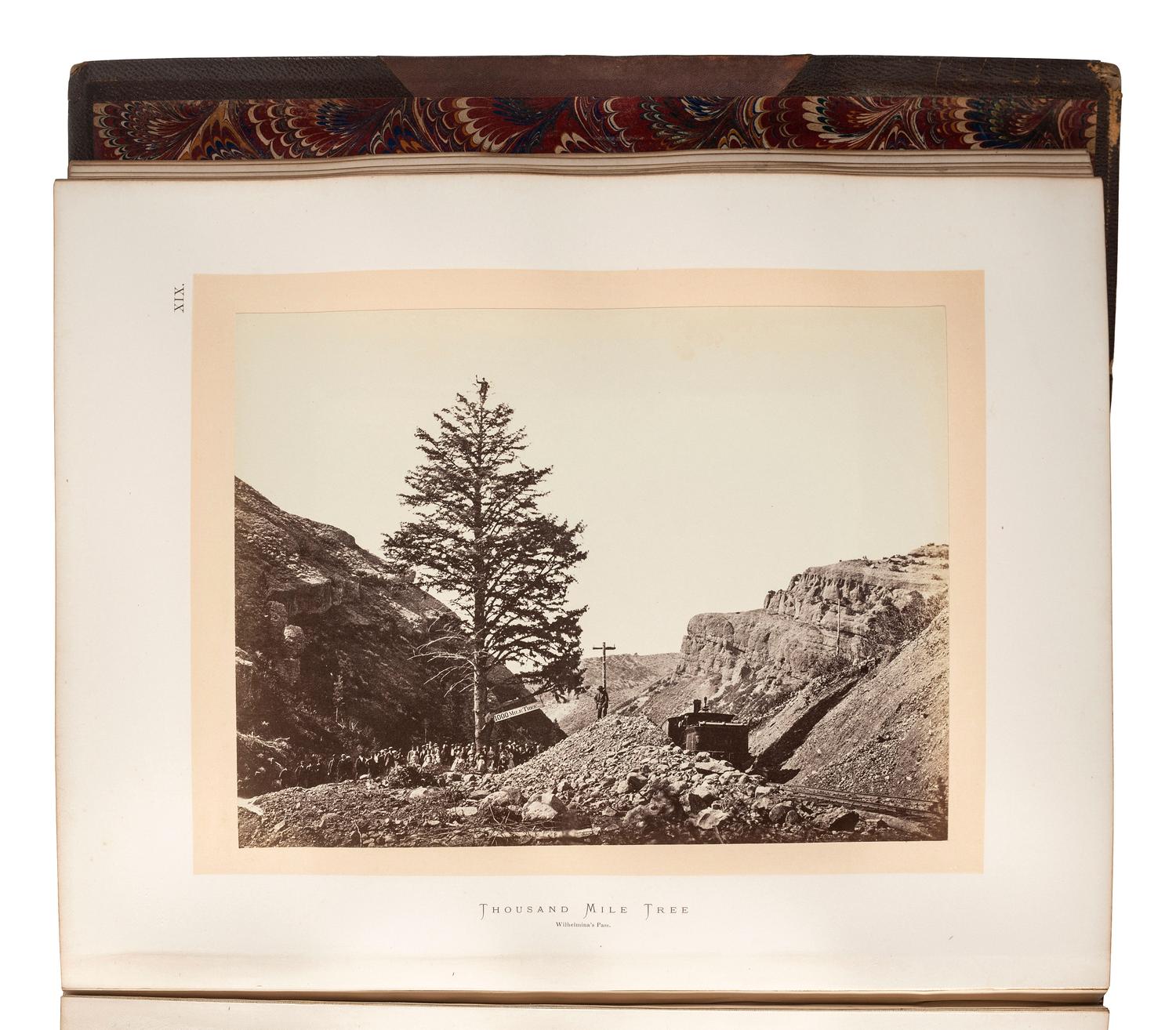 [WESTERN AMERICANA]. HAYDEN, Ferdinand V. (1829-1887). Sun Pictures of Rocky Mountain Scenery . New York: Julius Bien, 1870.
