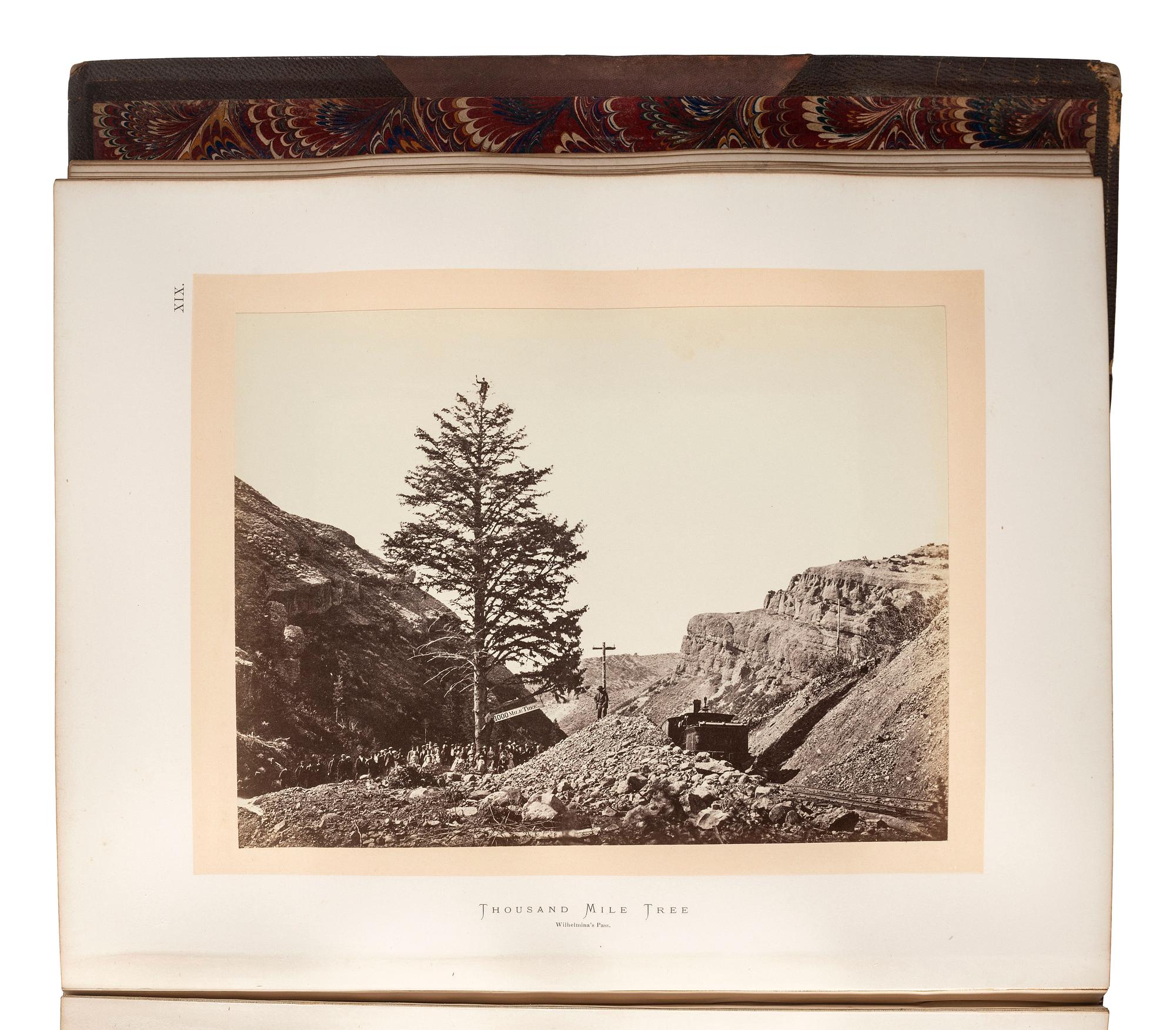 [WESTERN AMERICANA]. HAYDEN, Ferdinand V. (1829-1887). Sun Pictures of Rocky Mountain Scenery . New York: Julius Bien, 1870.