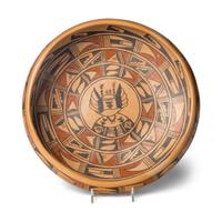 Marcella Kahe (Hopi-Tewa, 1916-2008) — Pottery Bowl, with Crow Mother