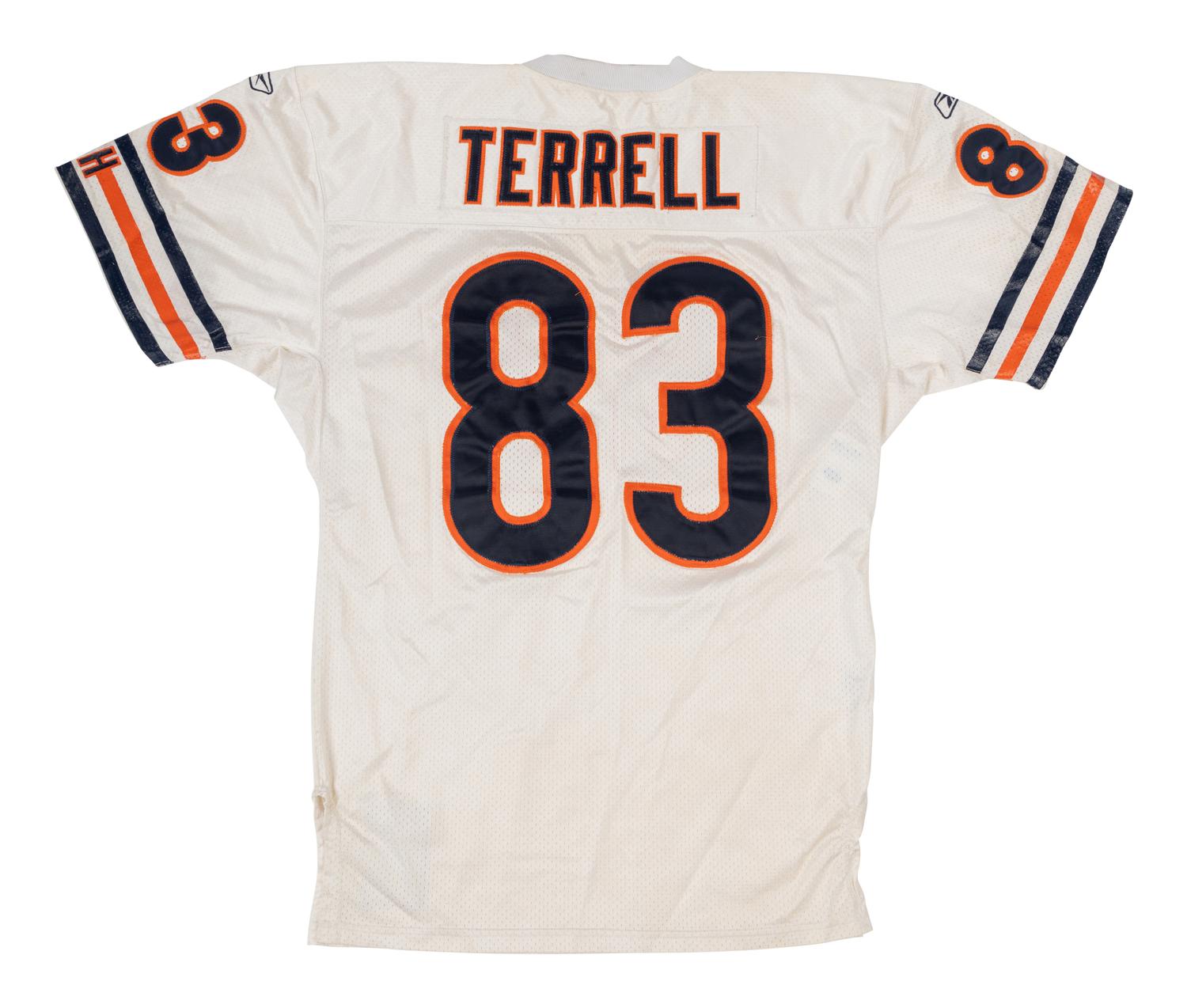 A David Terrell Rookie Season Game Used Chicago Bears Football Jersey (MEARS A10)
