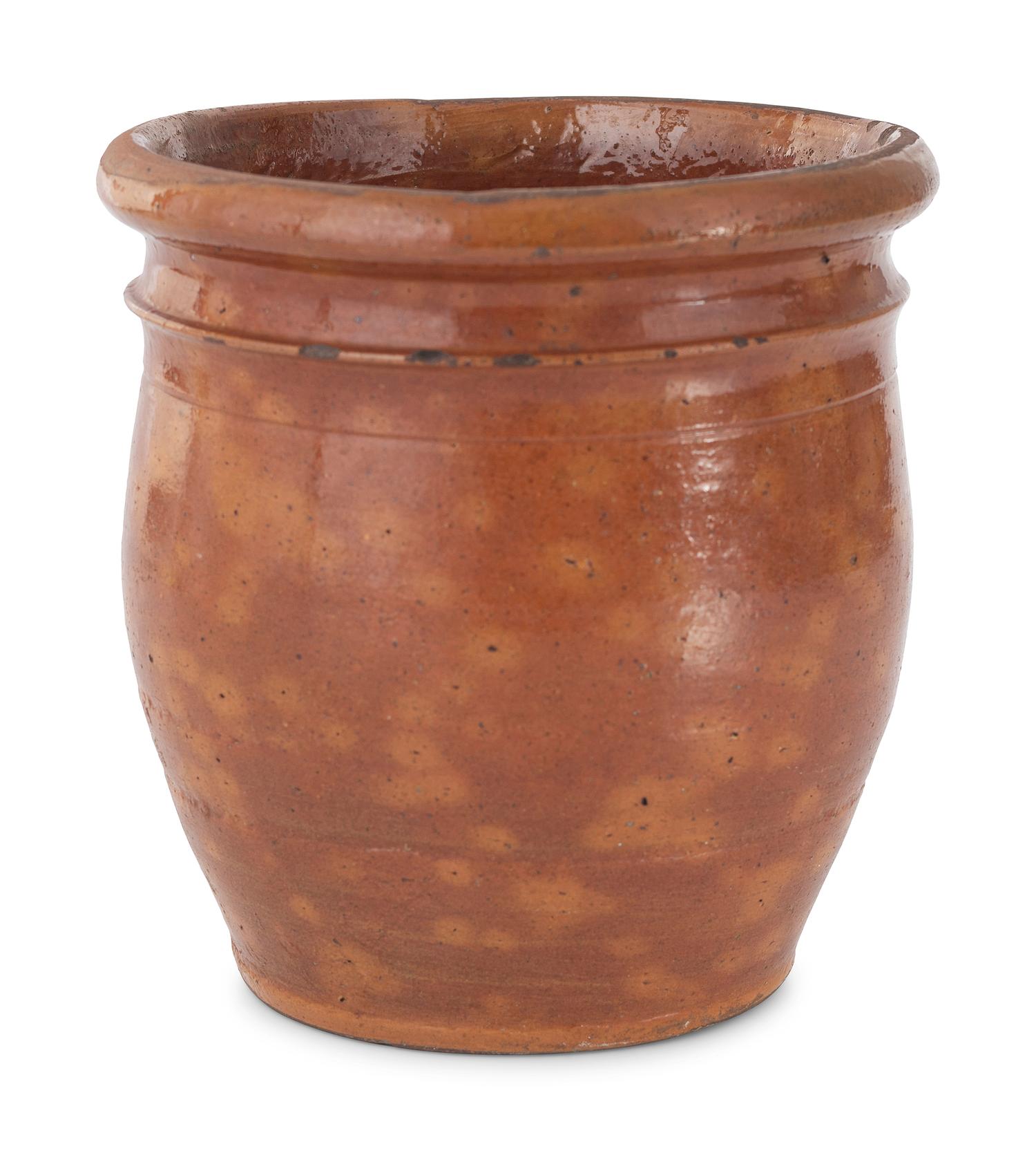 Four Galena Glaze Redware Vessels