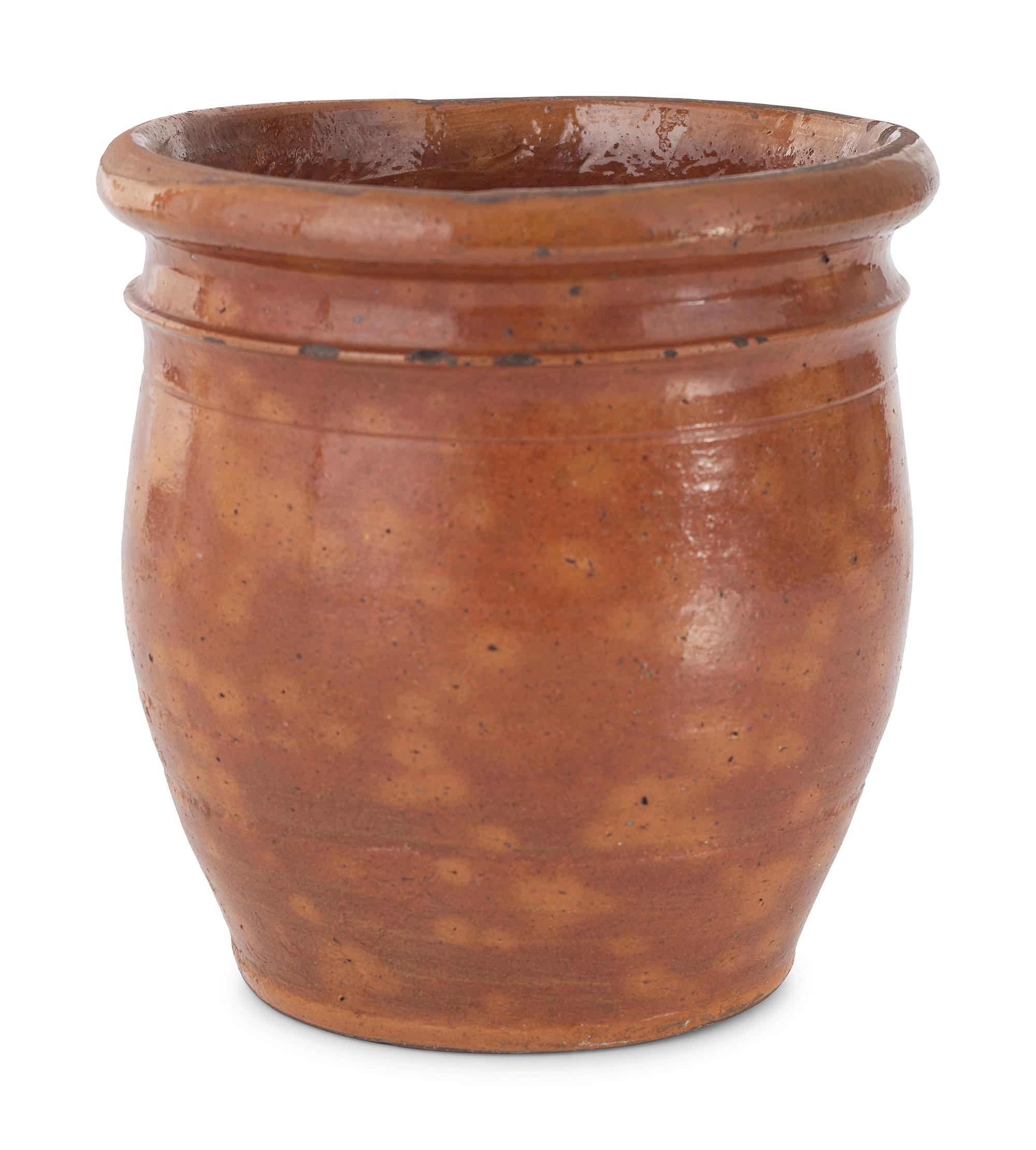 Four Galena Glaze Redware Vessels