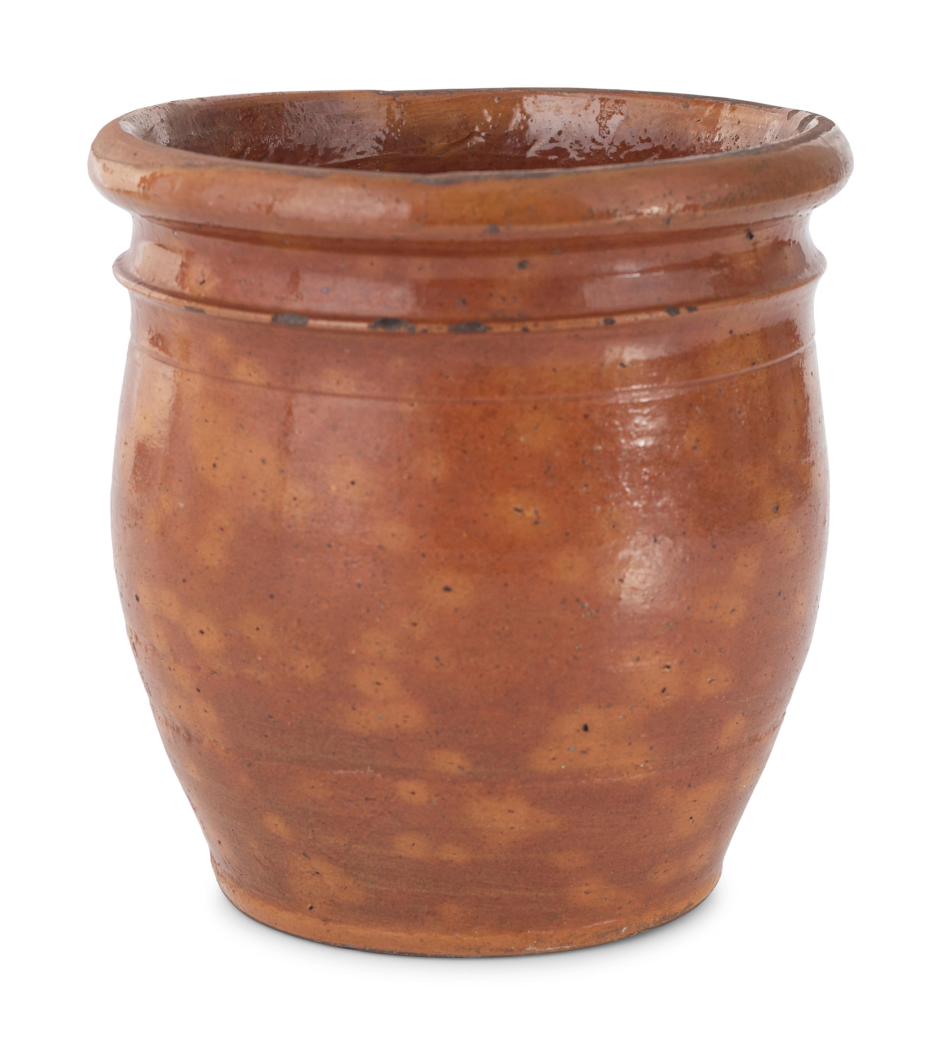 Four Galena Glaze Redware Vessels