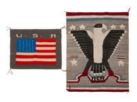 Navajo Pictorial Weavings, American Themed