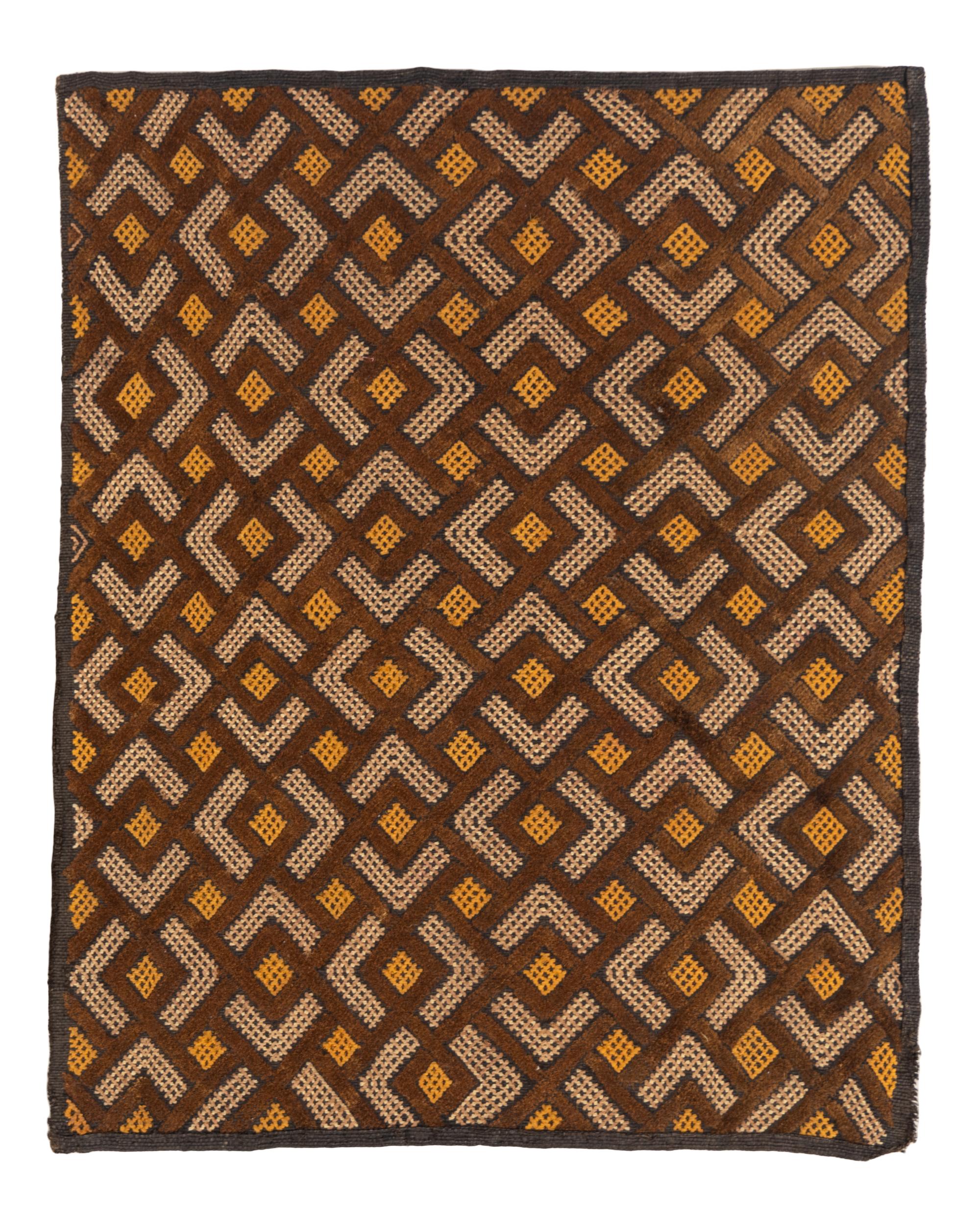 Three Raffia Kuba Cloths