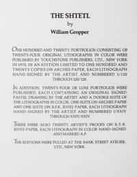 GROPPER, WILLIAM. The Shtetl. NY, 1960. Limited, signed.