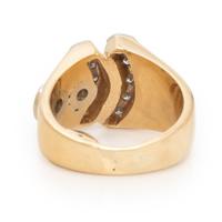 Diamond and Yellow Gold Ring