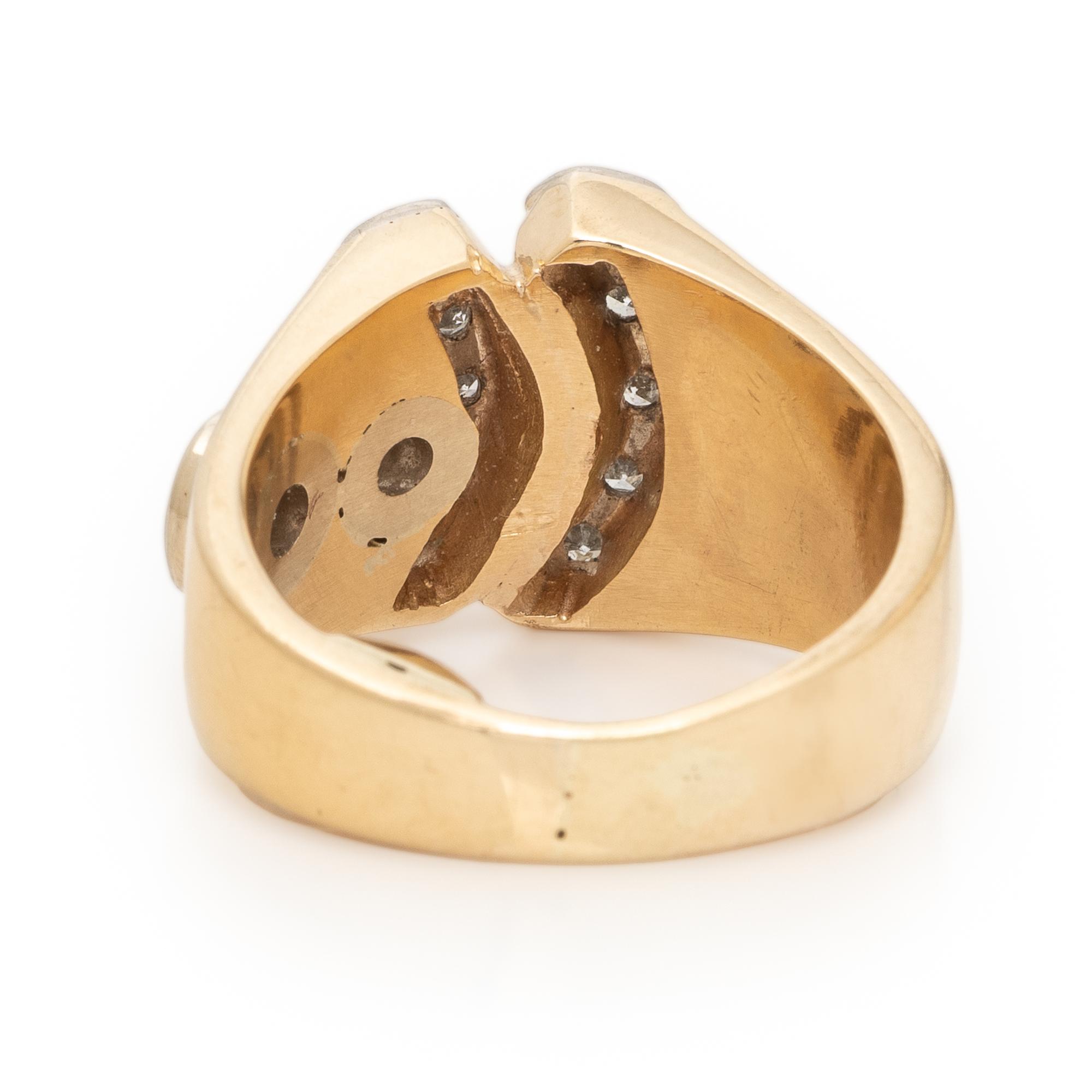 Diamond and Yellow Gold Ring