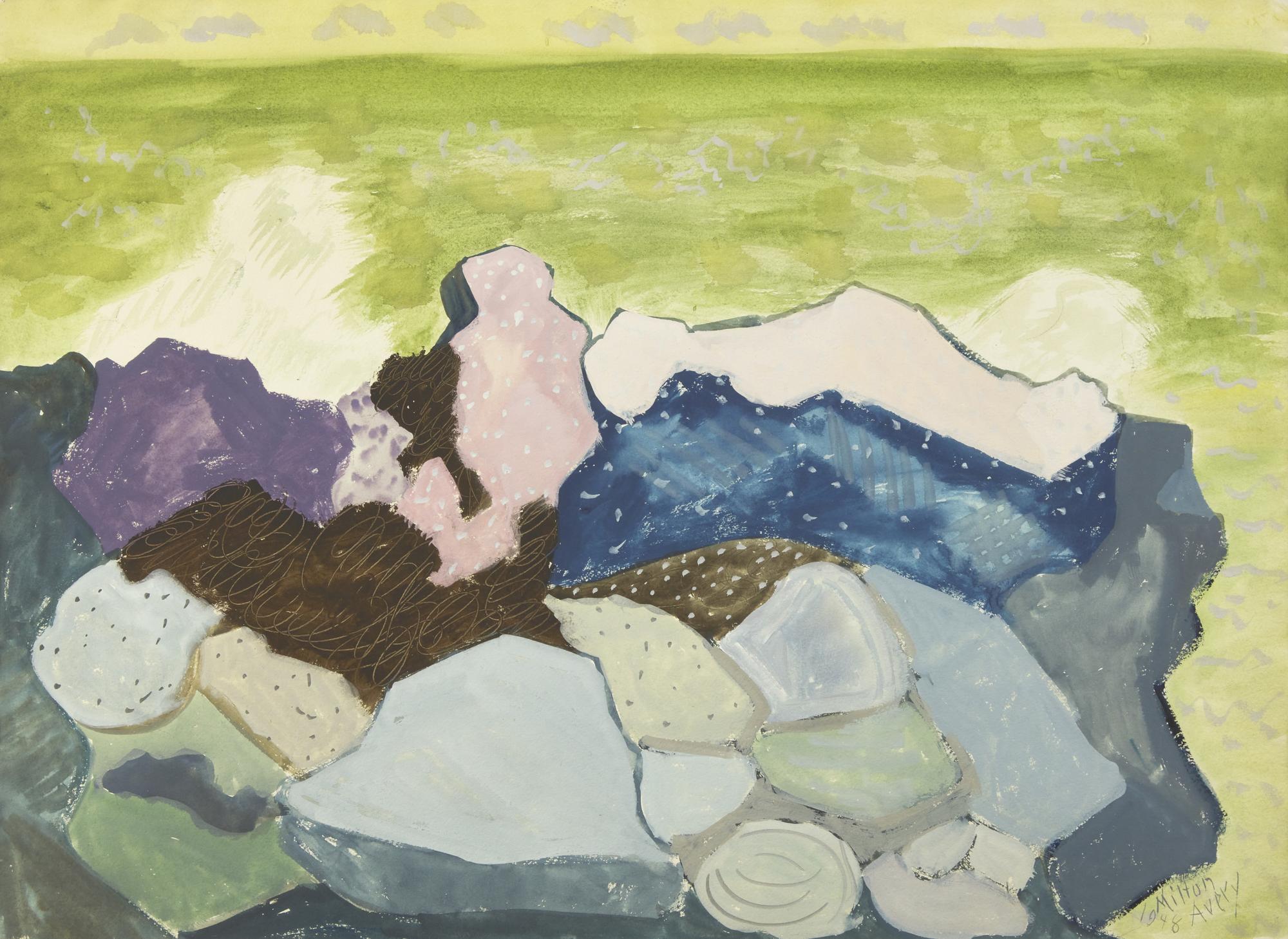 Gray Rocks and Green Sea , 1948