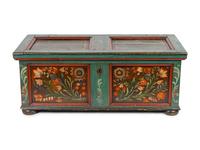 A Northern European Painted Chest — 19TH/20TH CENTURY