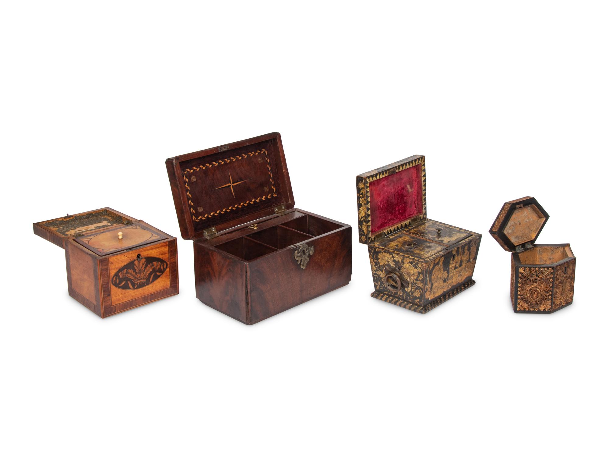 A Group of Tea Caddies