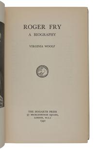 WOOLF, Virginia (1882-1941). A group of 6 works, comprising: