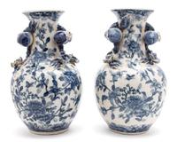 A Pair of Chinese Export Crackle Glaze Vases