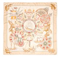 An Hermes 90cm Silk Scarf, 36"x36".
