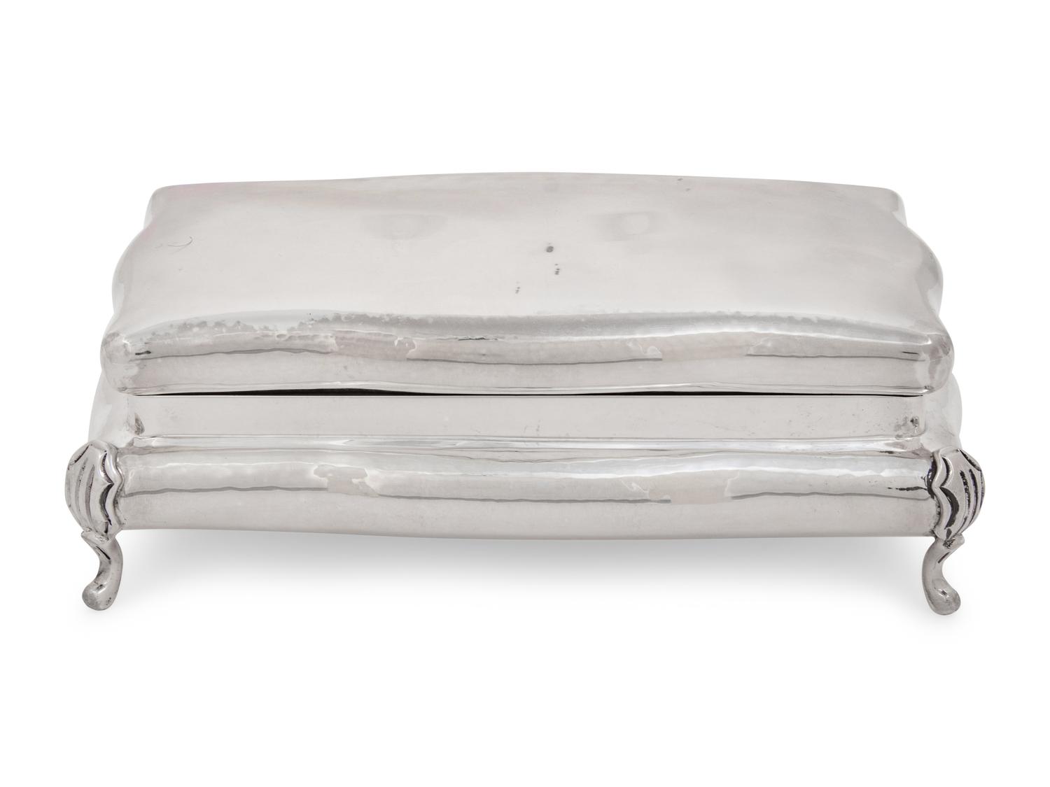 A Buccellati Silver Table Casket