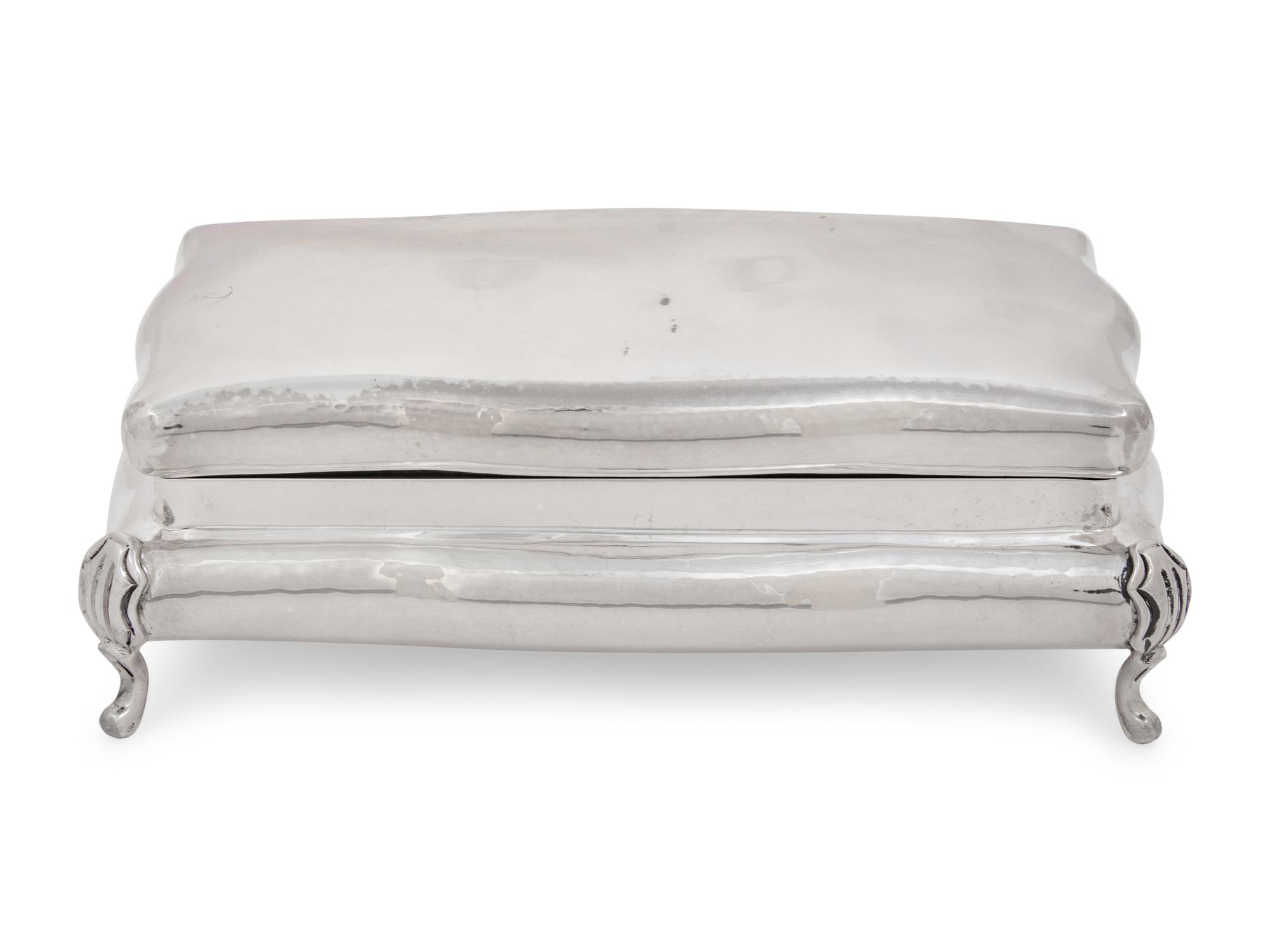 A Buccellati Silver Table Casket