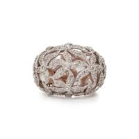 CULTURED PEARL AND DIAMOND RING