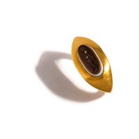 A Roman Banded Agate Intaglio with the Hero Theseus — Set in a gold ring