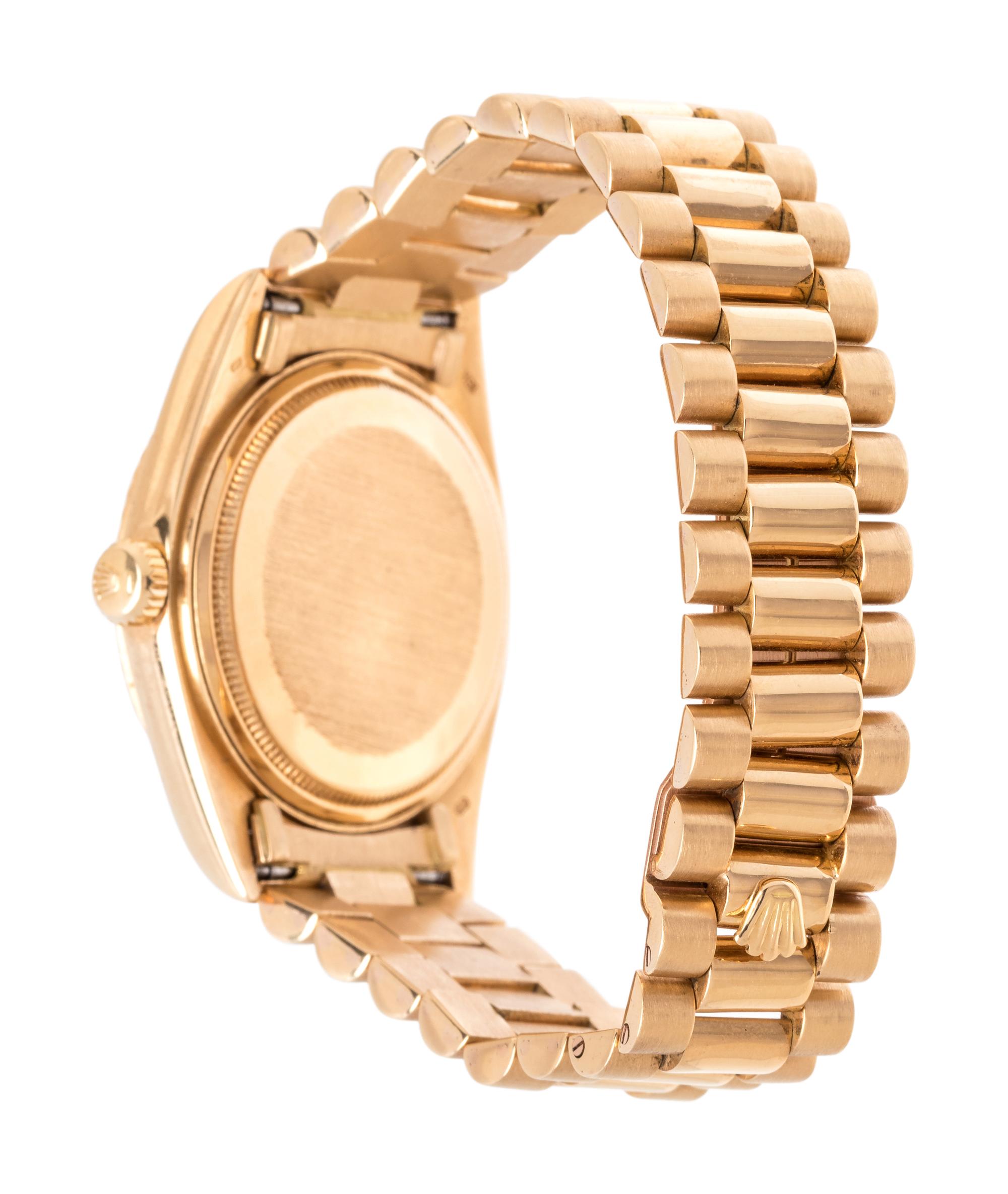 ROLEX, 18K YELLOW GOLD AND DIAMOND REF. 1803 'OYSTER PERPETUAL DAY-DATE' WRISTWATCH