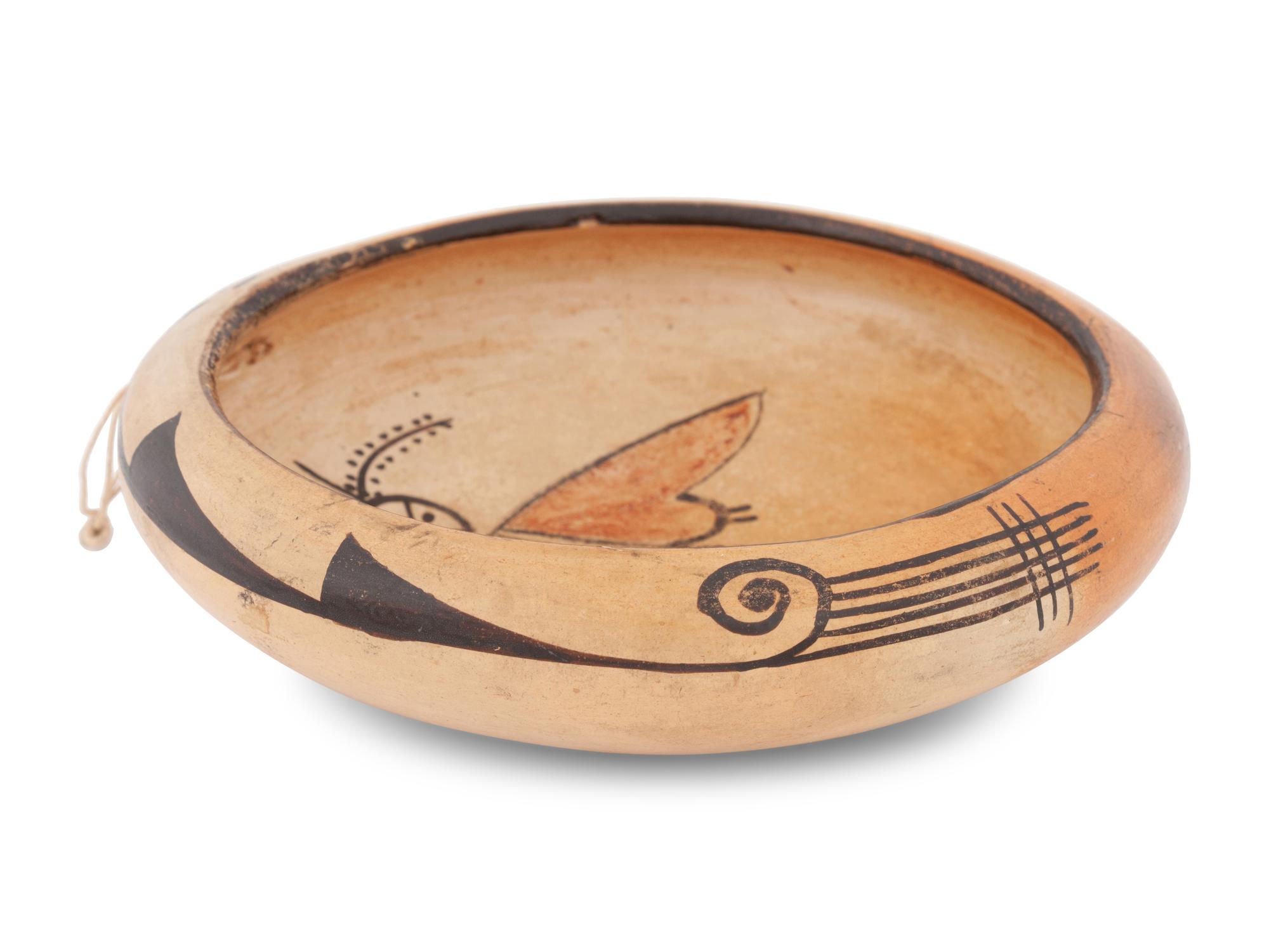 Pottery Bowl, with Butterfly