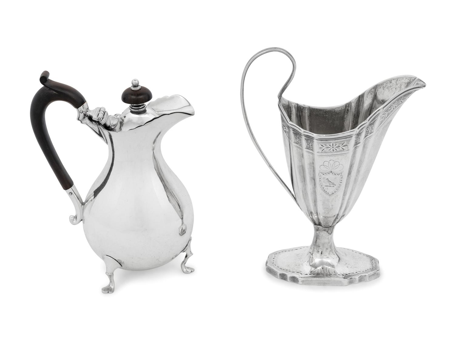 A Two Scottish Silver Creamers