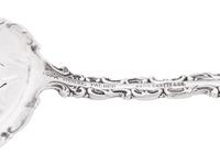 A George III Silver Sauce Boat and Serving Spoon