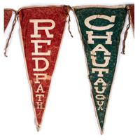 [AMERICANA]. Redpath Chautauqua pennant string, early 20th century.
