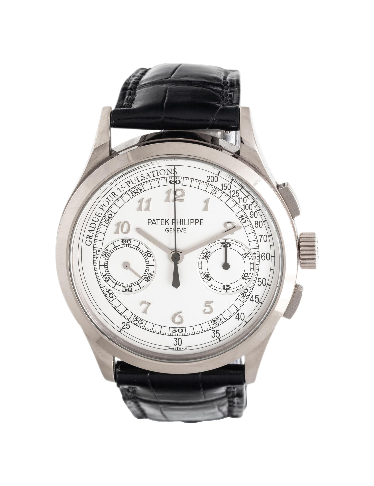 PATEK PHILIPPE, REF. 5170G 18K WHITE GOLD PULSATION SCALE CHRONOGRAPH WATCH