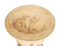 An Italian Neoclassical Painted Pedestal Cabinet