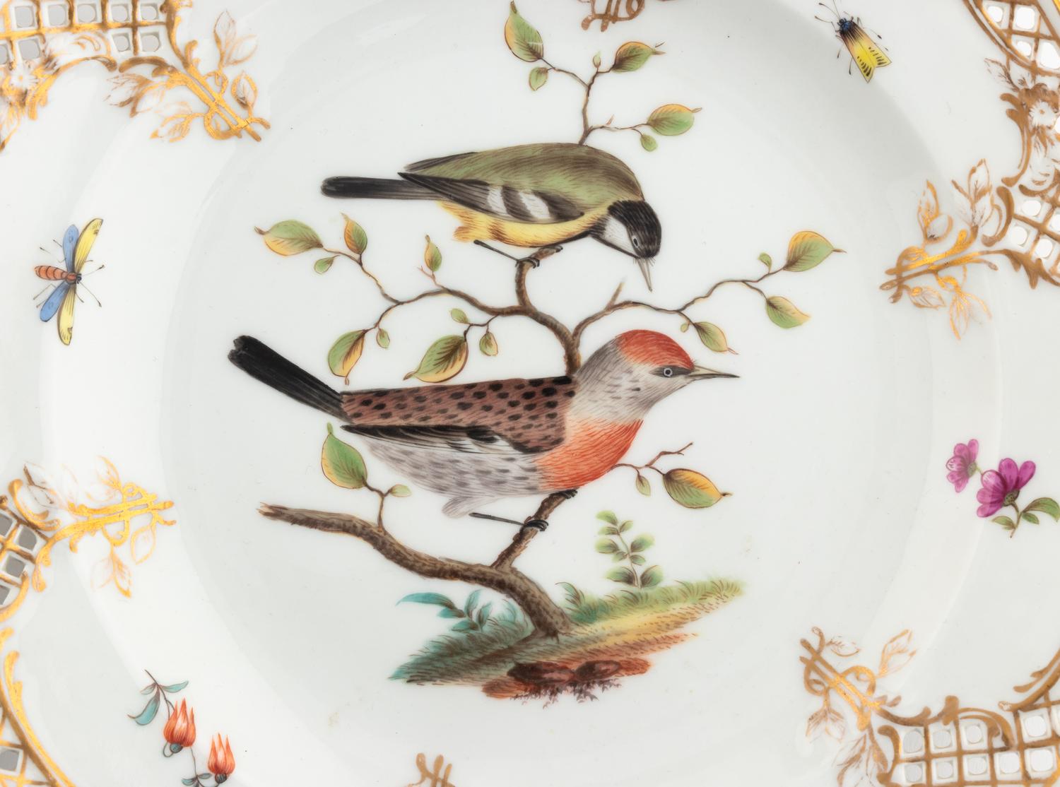 A Group of Three Berlin [K.P.M.] Porcelain Dishes