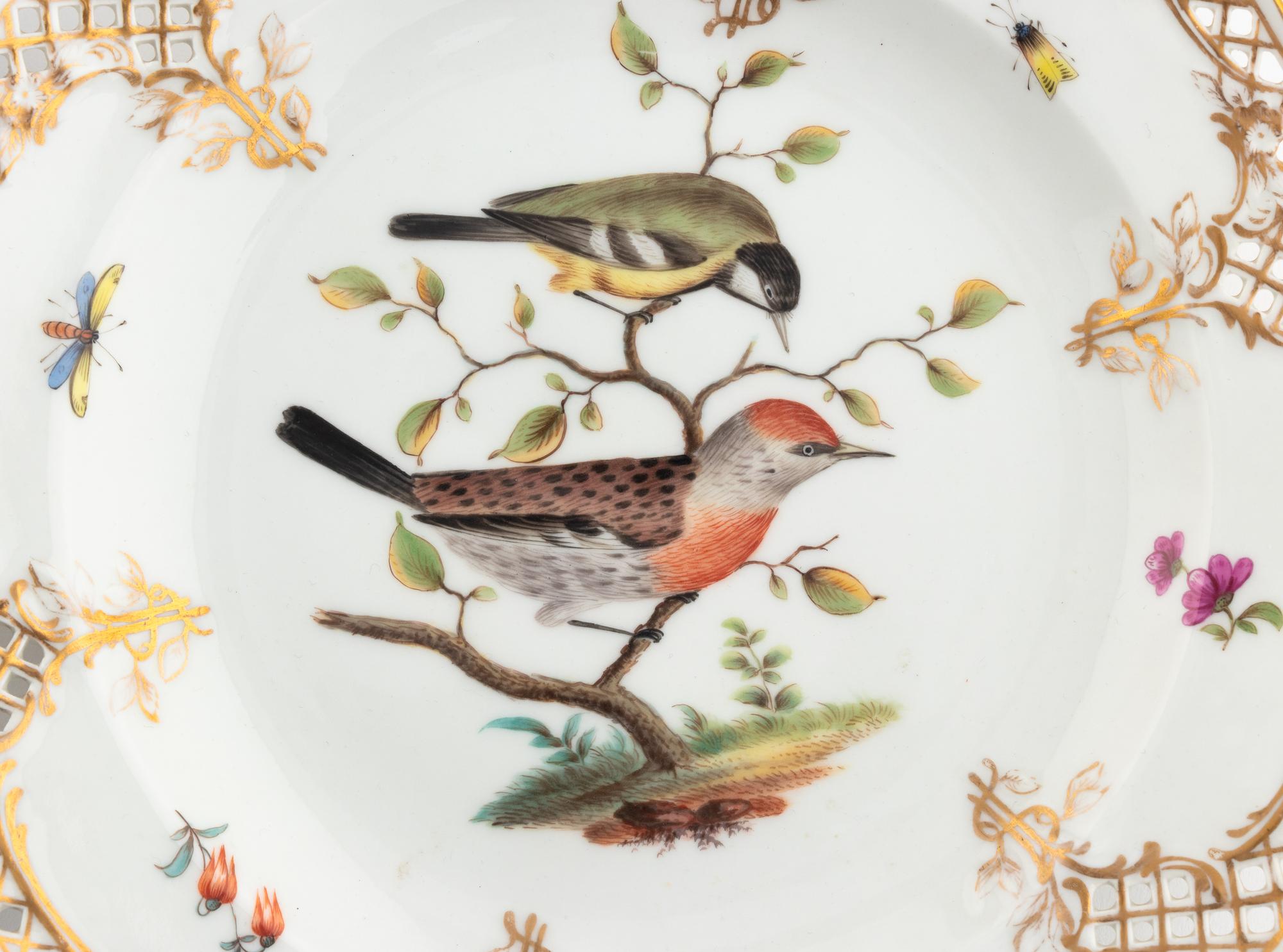 A Group of Three Berlin [K.P.M.] Porcelain Dishes