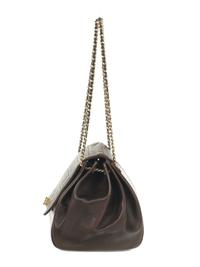 Chanel Chocolate Bar Accordion Bag in Brown Lambskin