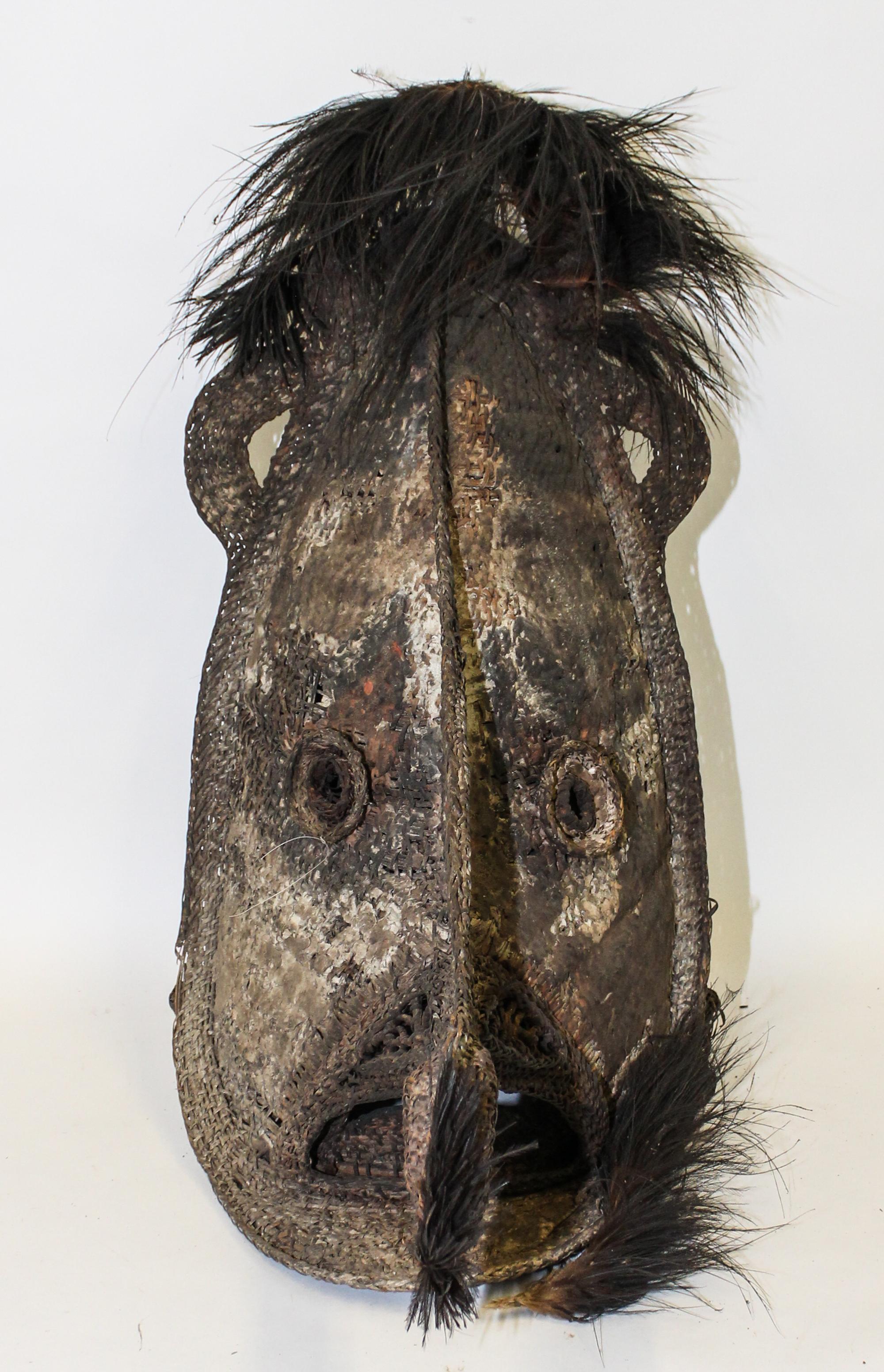 A New Guinea Ceremonial Tribal Mask Width approximately 25 1/2 inches. — SEPIK RIVER AREA