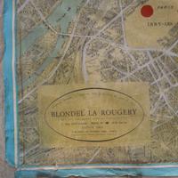 A Blondel La Rougery Map of Paris, after Georges Peltier 85" W x 78" D — France, 1966