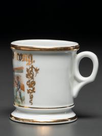 A Baseball Player's Porcelain Occupational Shaving Mug