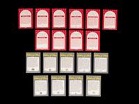 A Group of 19 1992-93 Donruss Triple Play Gallery of Stars Signed Autograph Baseball Cards,