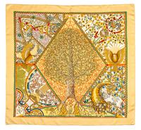 An Hermes Silk Scarf, 35 x 35 inches.