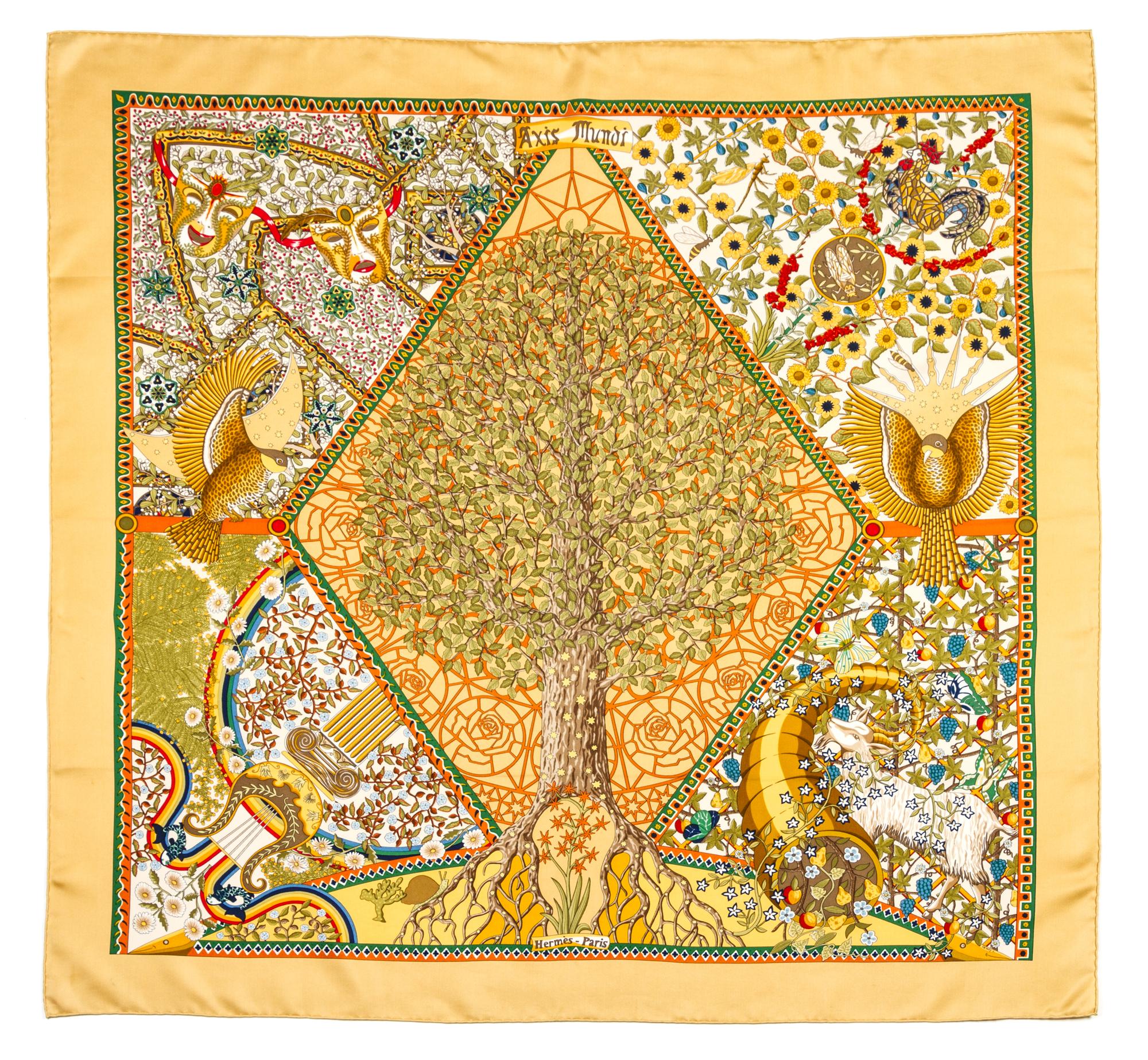 An Hermes Silk Scarf, 35 x 35 inches.