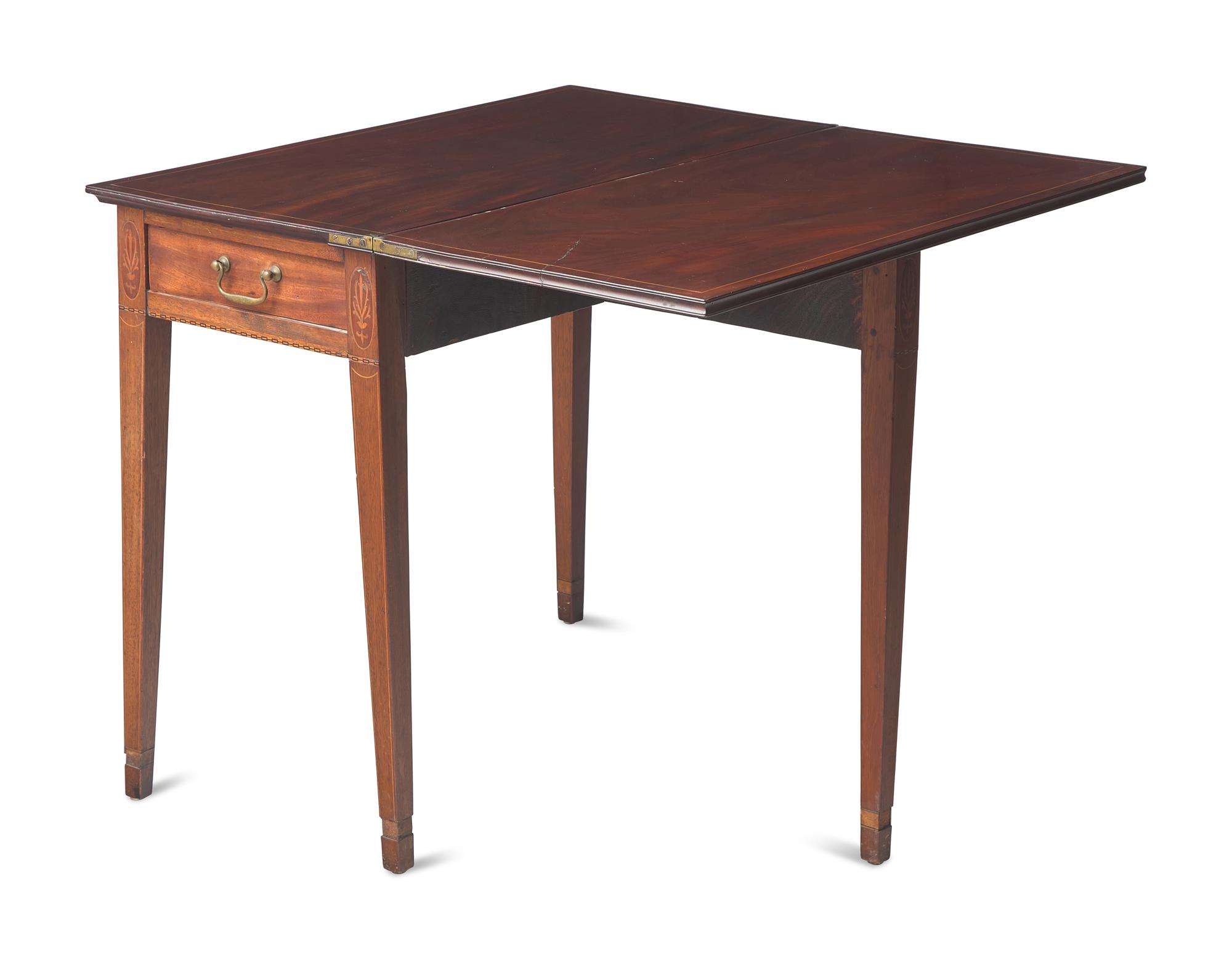 A Federal Inlaid Mahogany Card Table