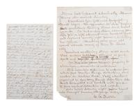 [CIVIL WAR]. Newspaperman's draft report on military operations at Fort Wagner and Fort Sumter.